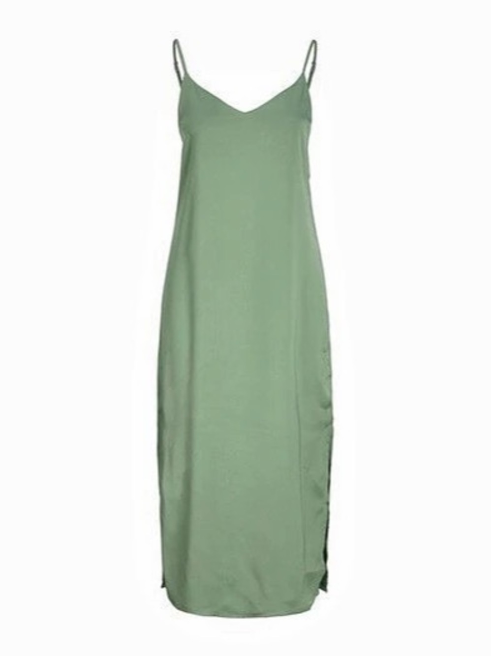 Green Satin Dress